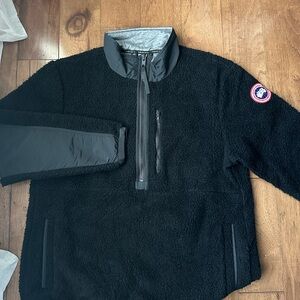 Canada Goose Black and Gray Fleece Jacket